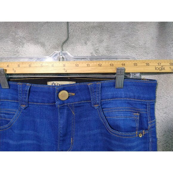 Democracy Jeans Womens 10 Blue Denim Skinny Ab Solution Mid Rise Dark Wash - Picture 3 of 9